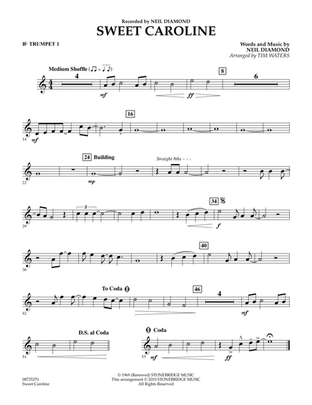 Sweet Caroline - Bb Trumpet 1