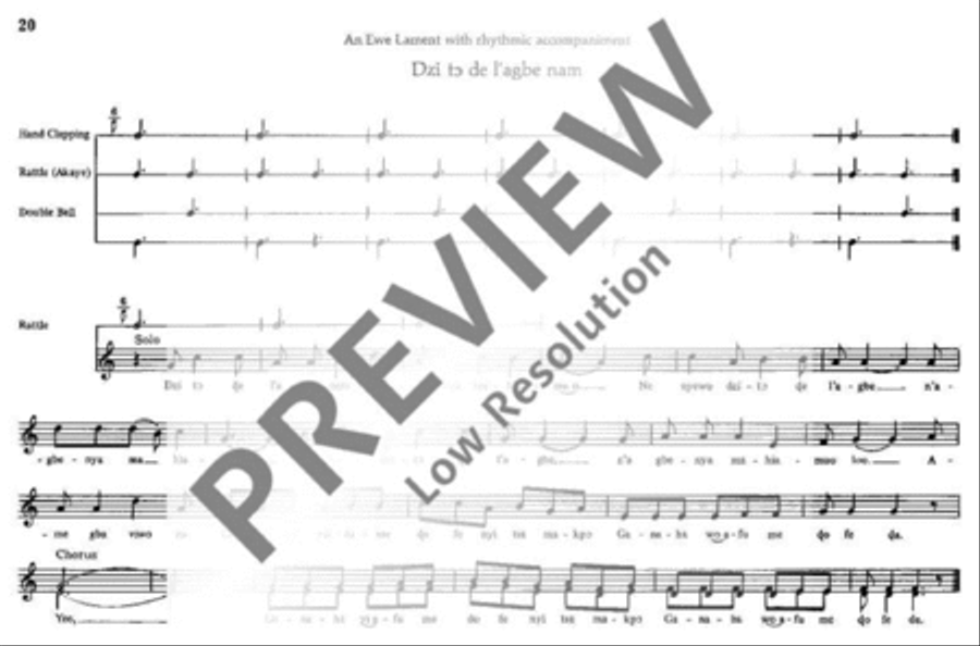 African Songs and Rhythms for Children Voice scores gallery preview page 21