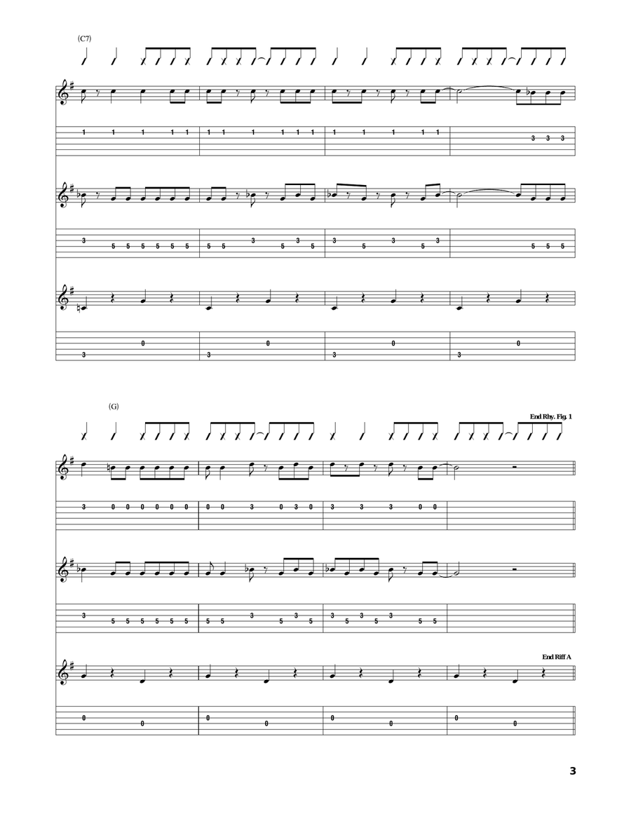 Bossa Nova Baby Acoustic Guitar scores gallery preview page 3