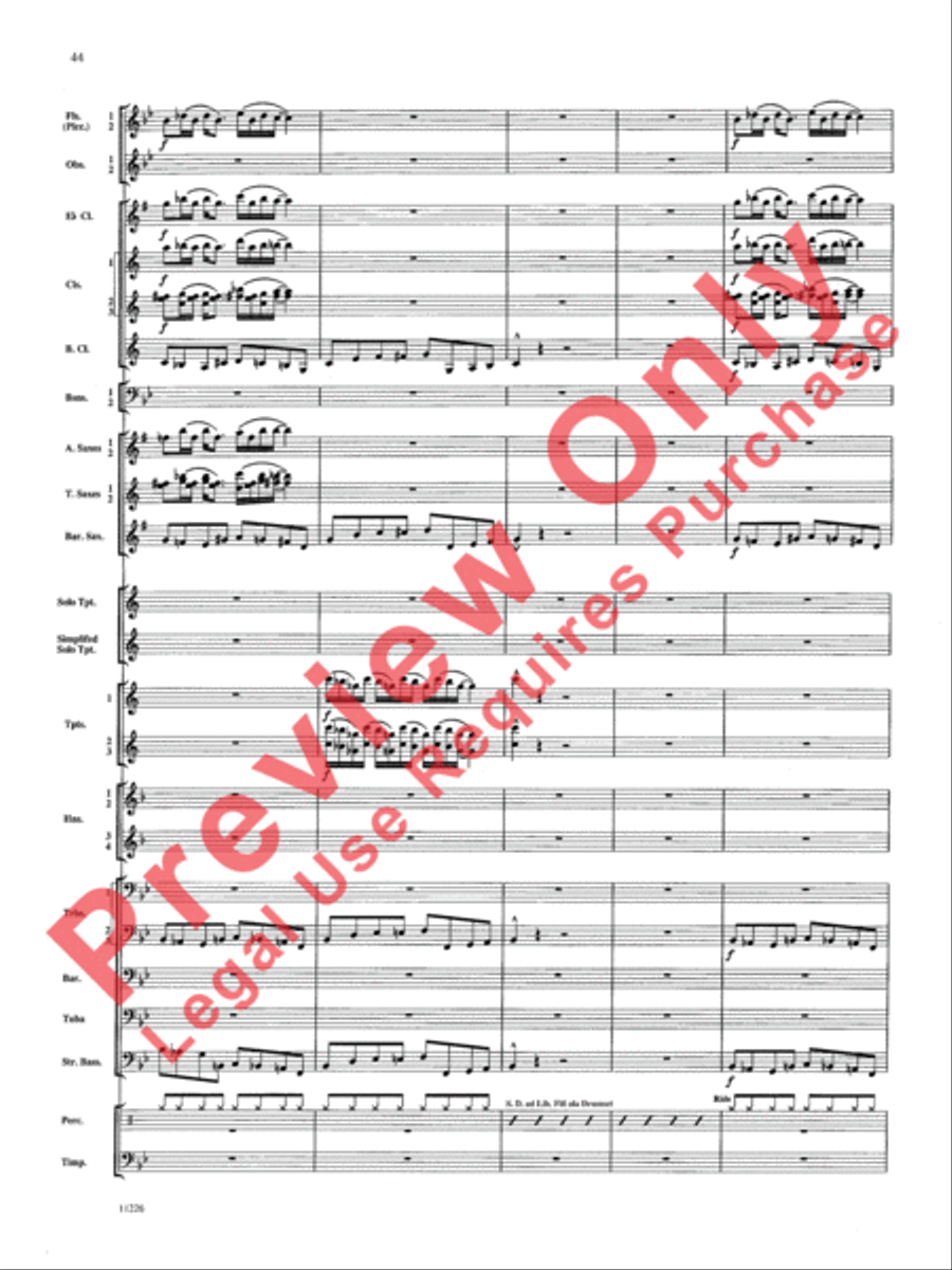 American Jazz Suite American Jazz Suite Concert Band scores gallery preview page 45