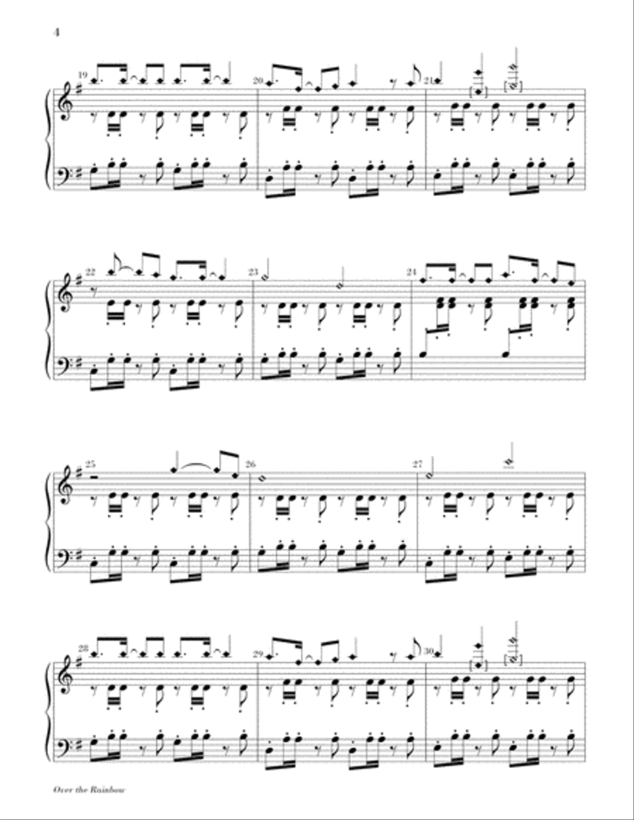 Over the Rainbow Over the Rainbow 5-Octaves scores gallery preview page 5
