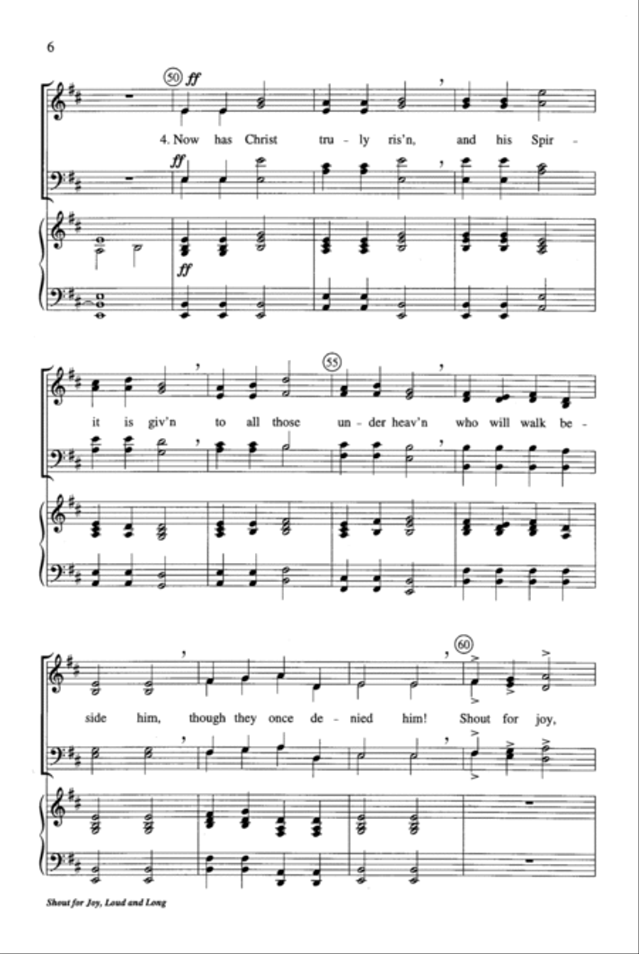 Shout for Joy, Loud and Long Choir scores gallery preview page 6