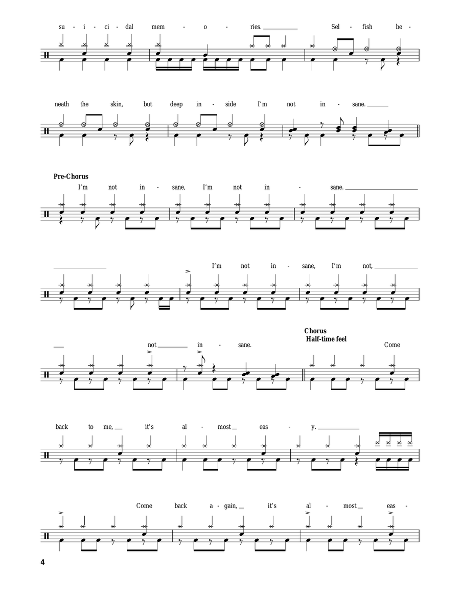 Almost Easy Almost Easy Drum Set scores gallery preview page 4
