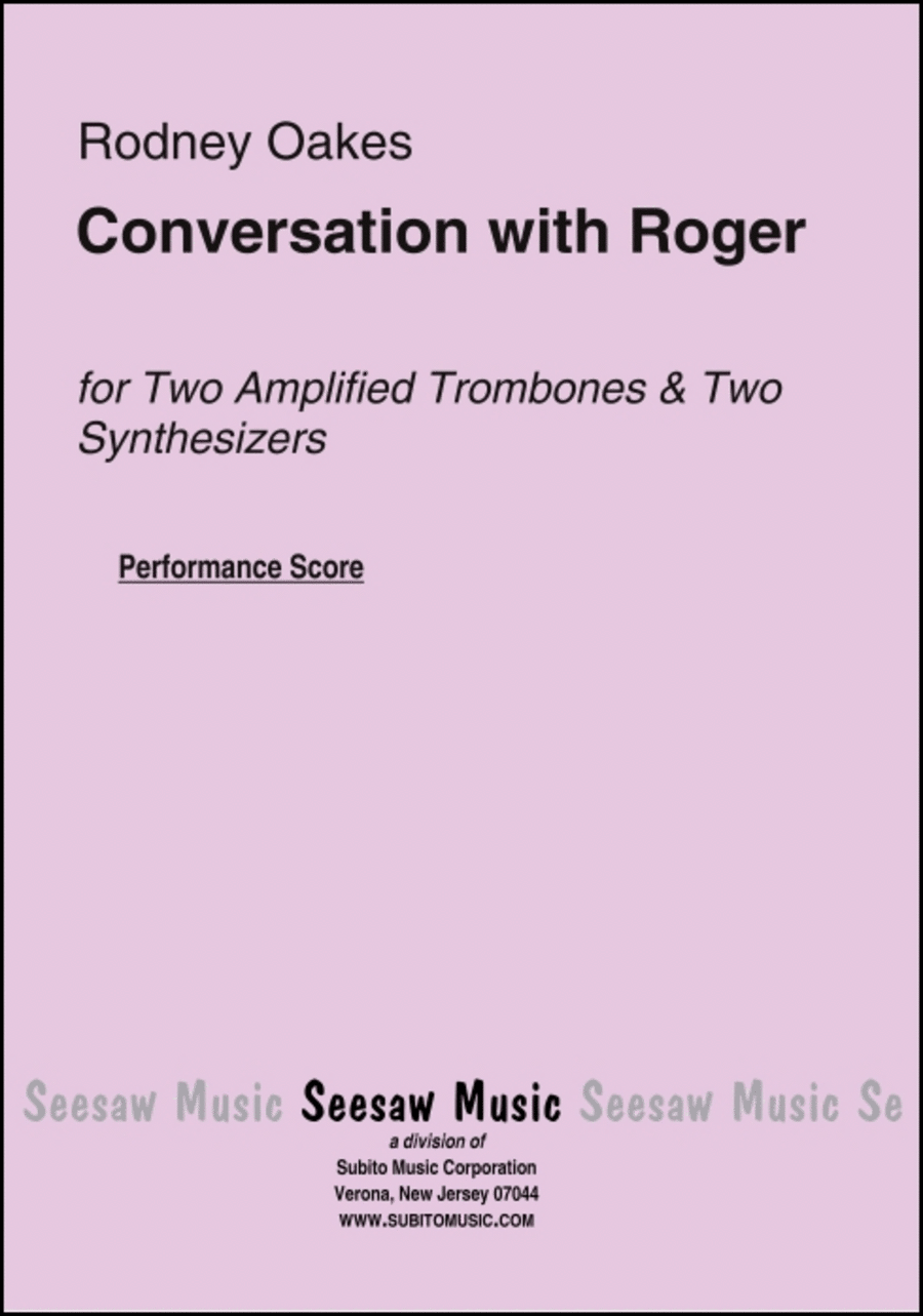 Conversation with Roger Trombone scores gallery preview page 1