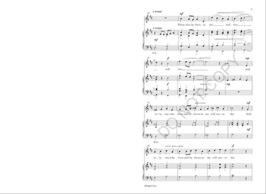 I Am the Resurrection Unison Choir scores gallery preview page 6