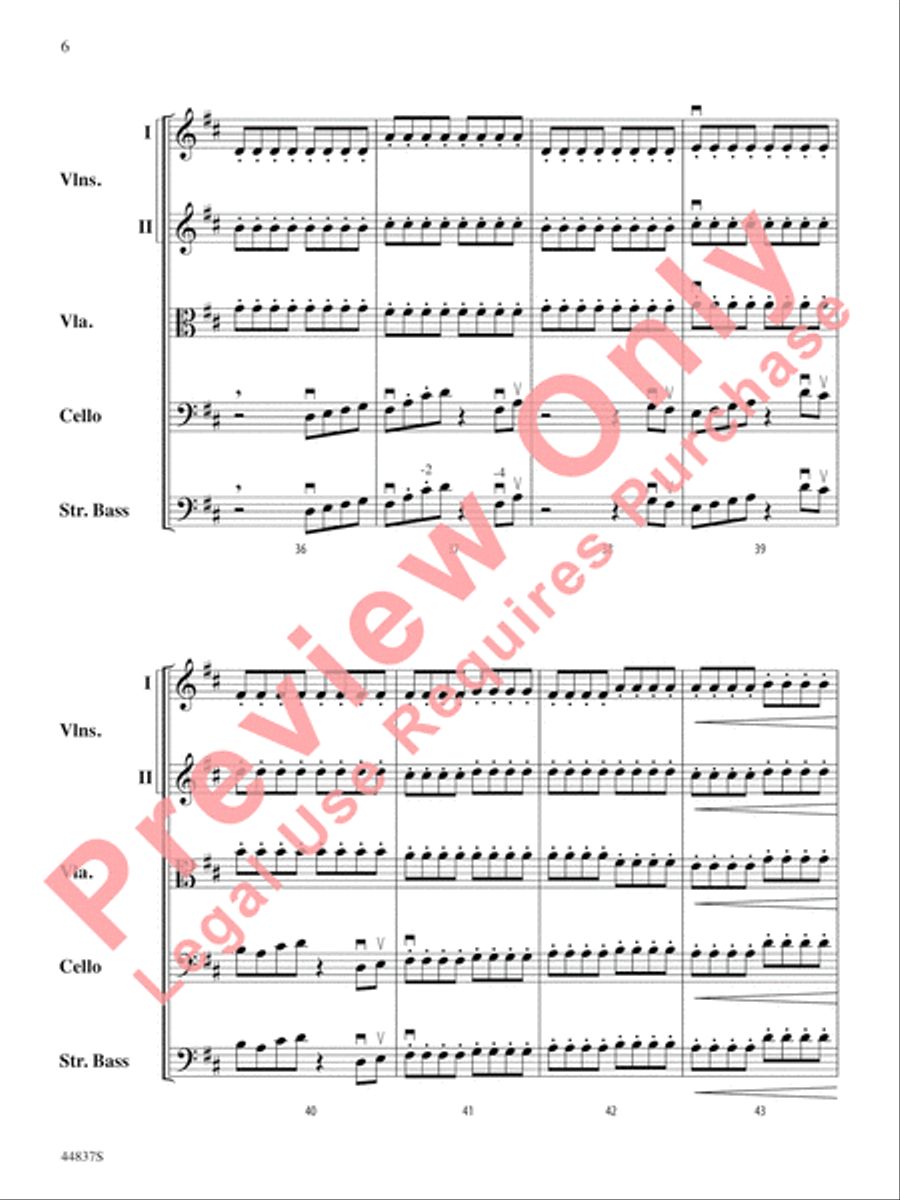 A Spark of Courage String Orchestra scores gallery preview page 7