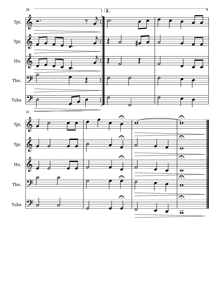 Green Green Grass of Home Small Ensemble scores gallery preview page 4