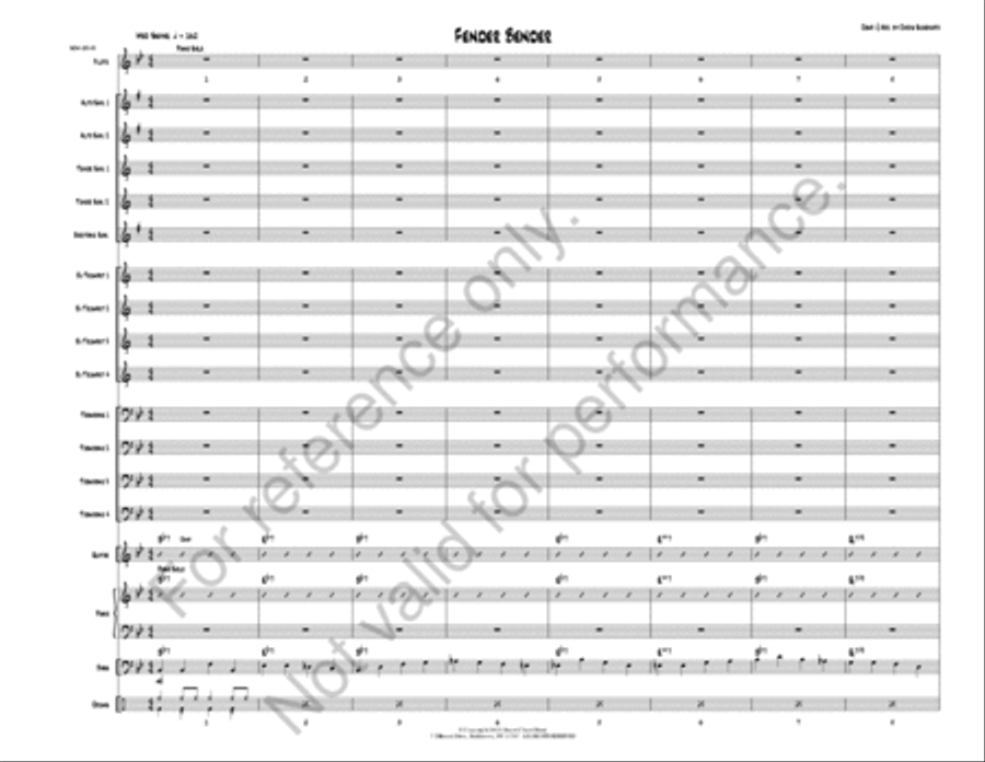 Fender Bender Fender Bender Jazz Ensemble scores gallery preview page 3