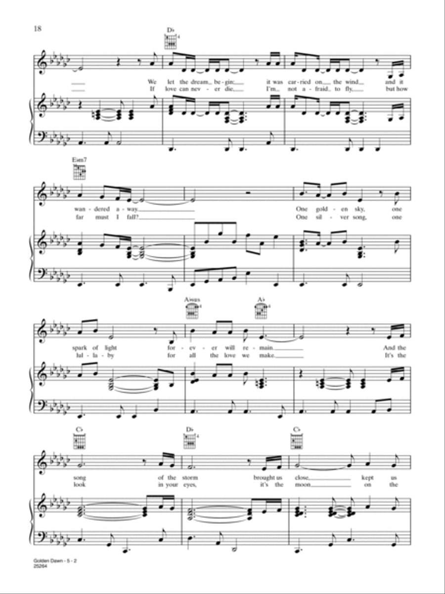 Golden Dawn Golden Dawn Piano, Vocal, Guitar scores gallery preview page 2