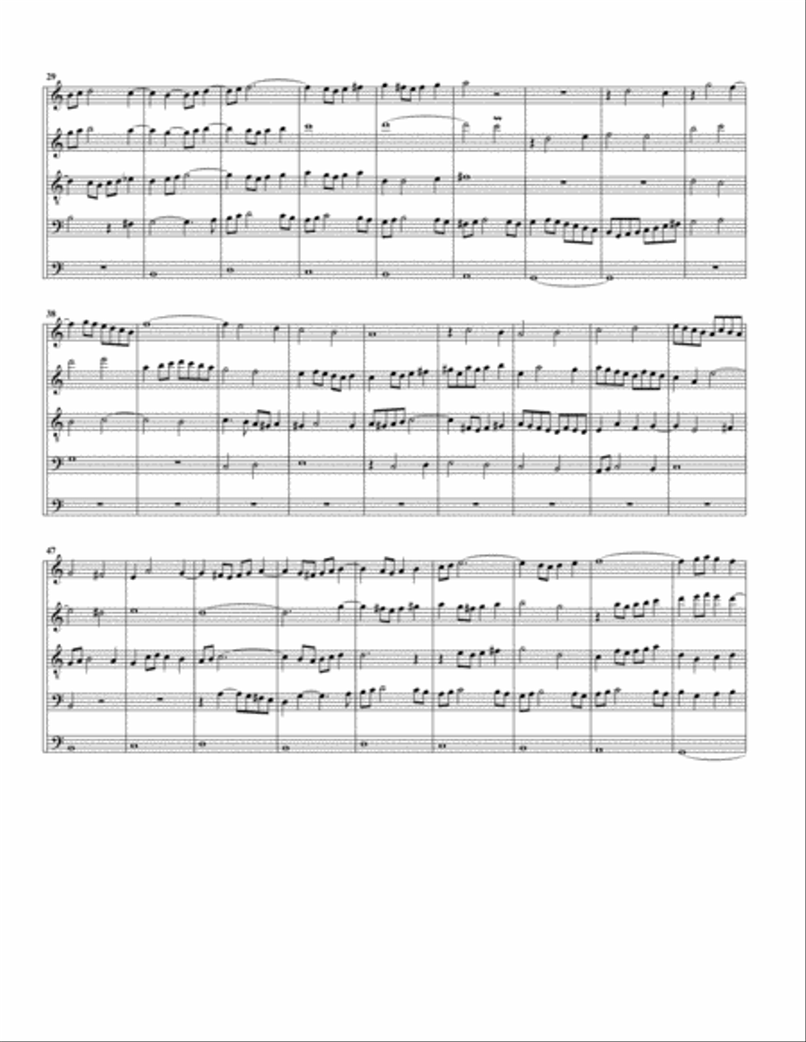 Kyrie, Gott, heiliger Geist, BWV 671 from Klavier Uebung, III. Teil (arrangement for 5 recorders) Recorder scores gallery preview page 2