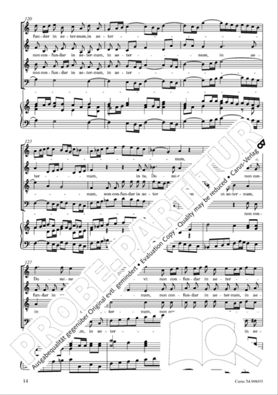 Te Deum in C 4-Part scores gallery preview page 15