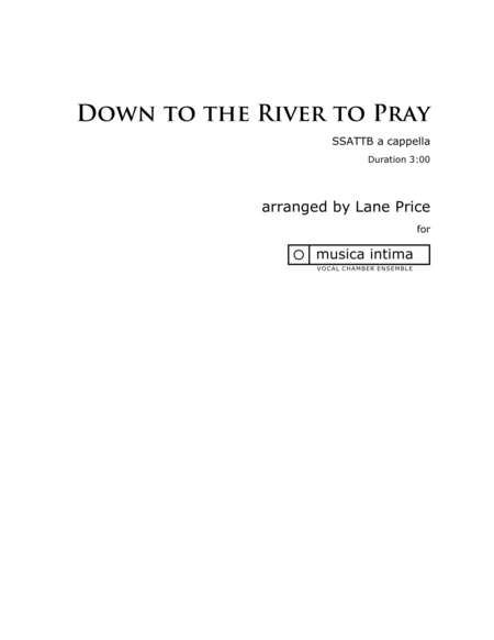Down to the River to Pray