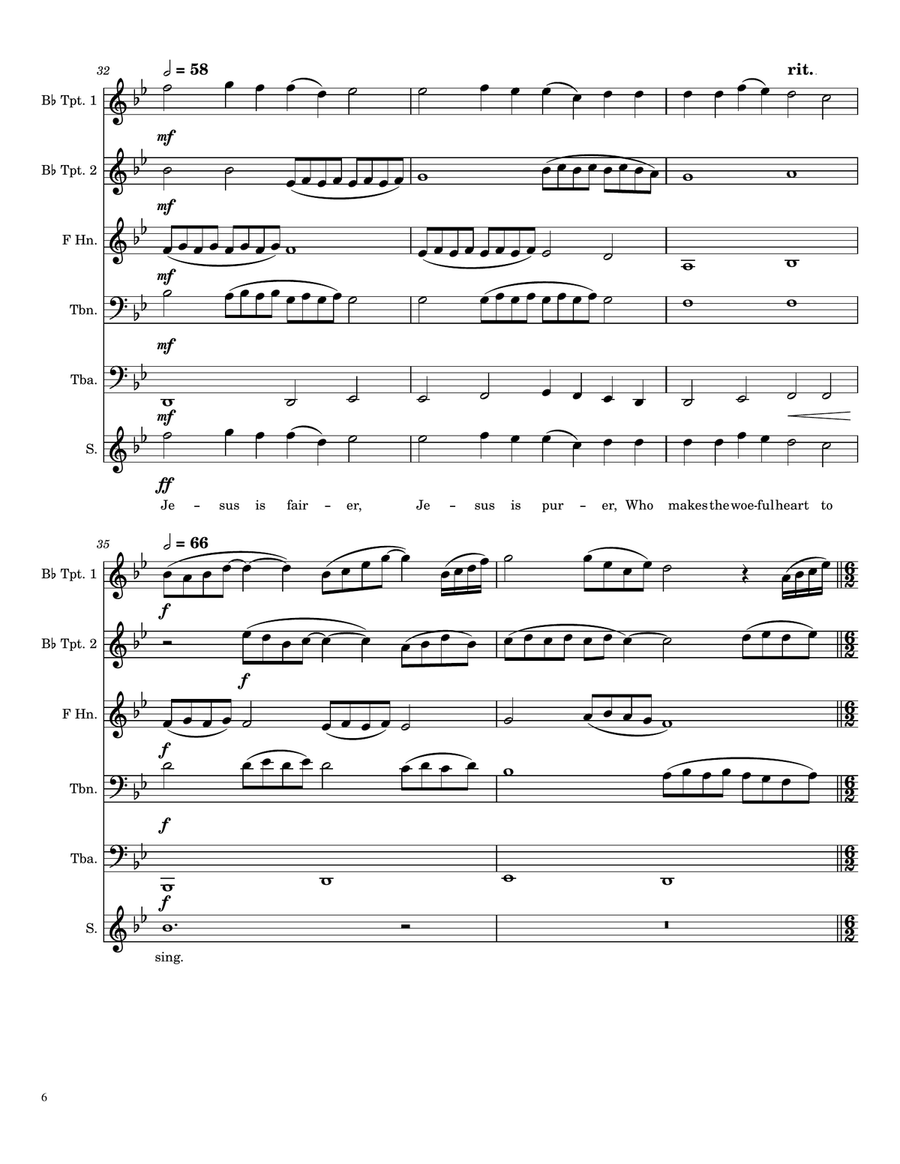 Fairest Lord Jesus Fairest Lord Jesus Small Ensemble scores gallery preview page 6