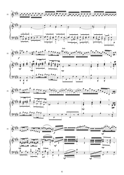J.S.Bach - Concerto in E major BWV 1042 for Flute and Piano image number null