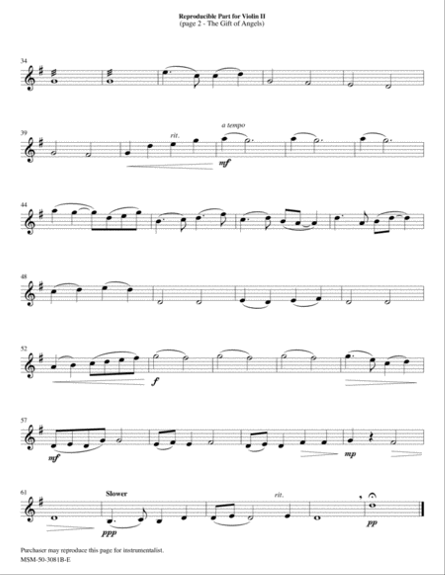 The Gift of Angels Choir scores gallery preview page 4