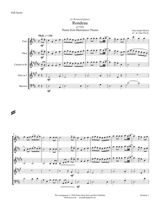 Rondeau- woodwind quintet
