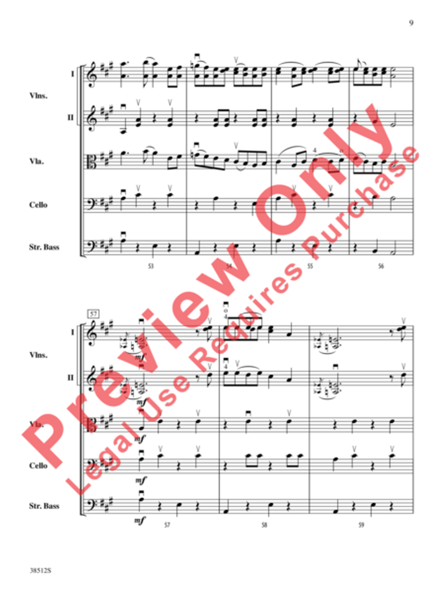 Bluegrass Fiddle Frenzy String Orchestra scores gallery preview page 10