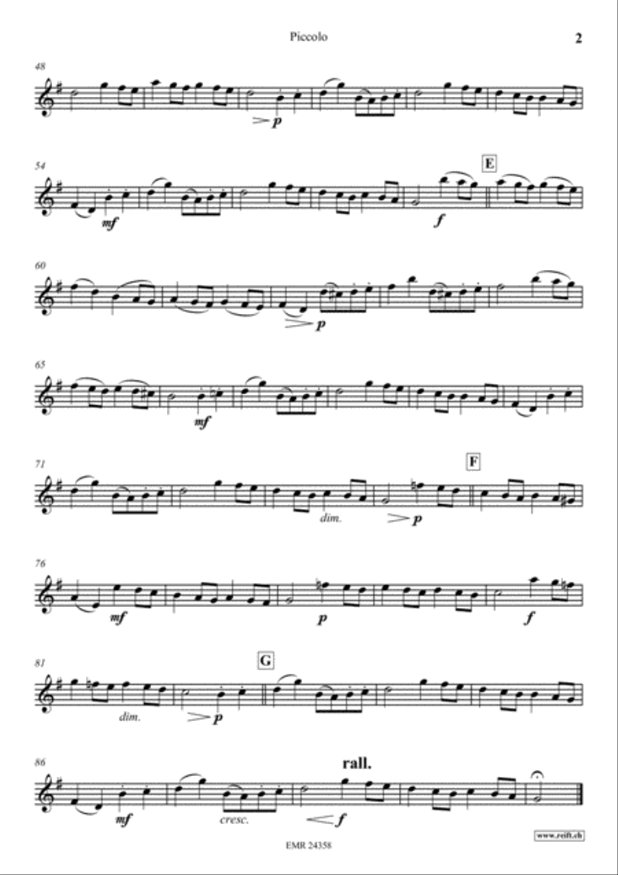 Gavotte in G Major Gavotte in G Major Piccolo scores gallery preview page 3