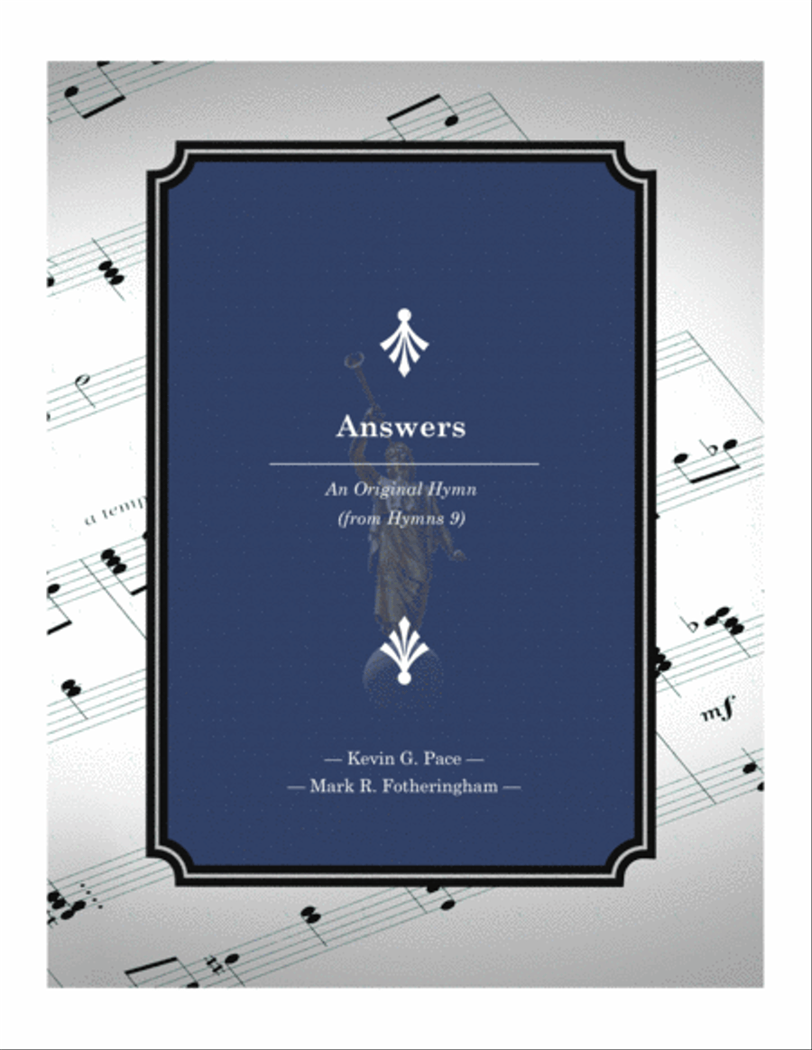 Answers - an original hymn 4-Part scores gallery preview page 1