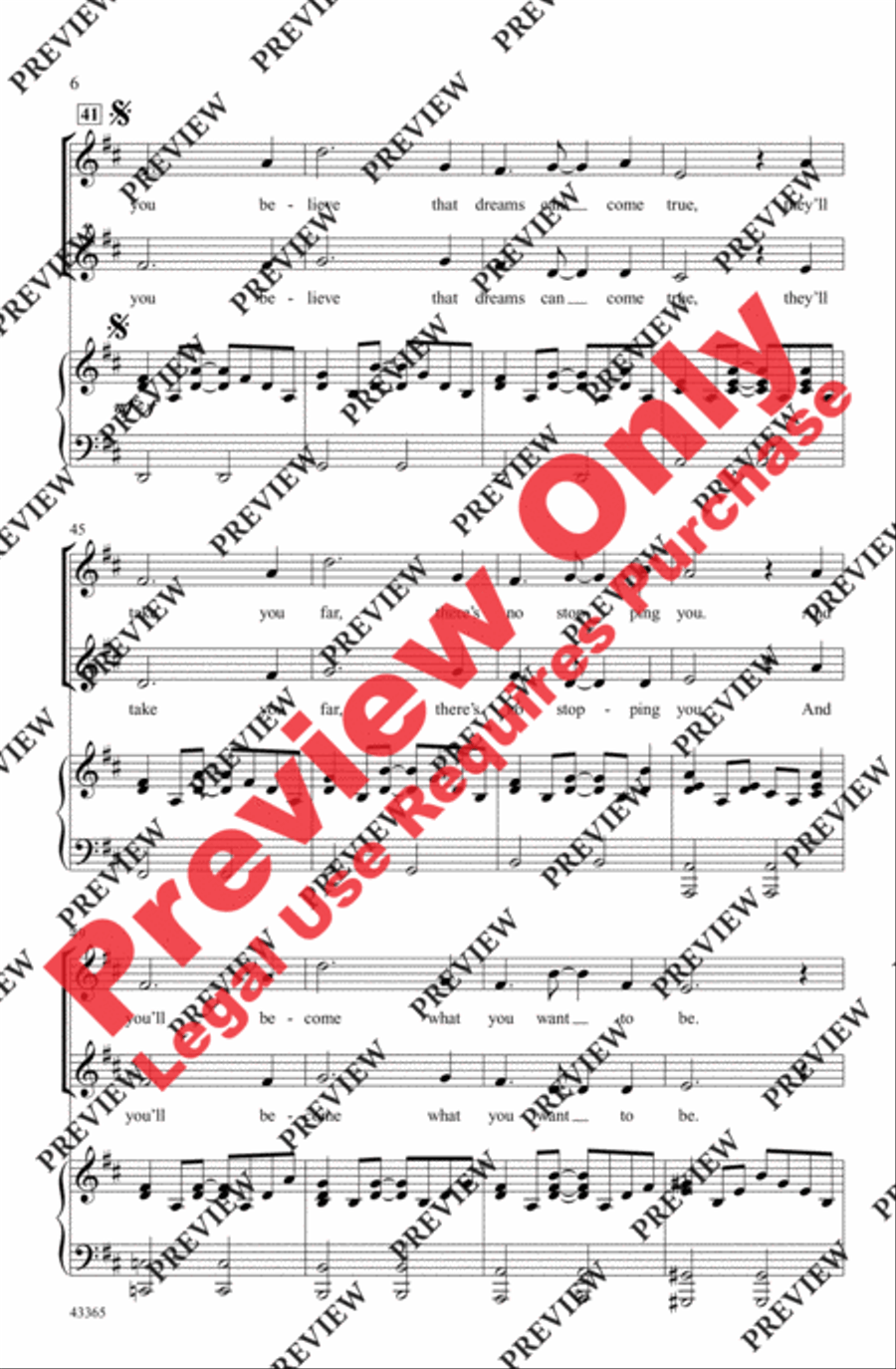 Dream - SoundTrax CD (CD only) Choir scores gallery preview page 6