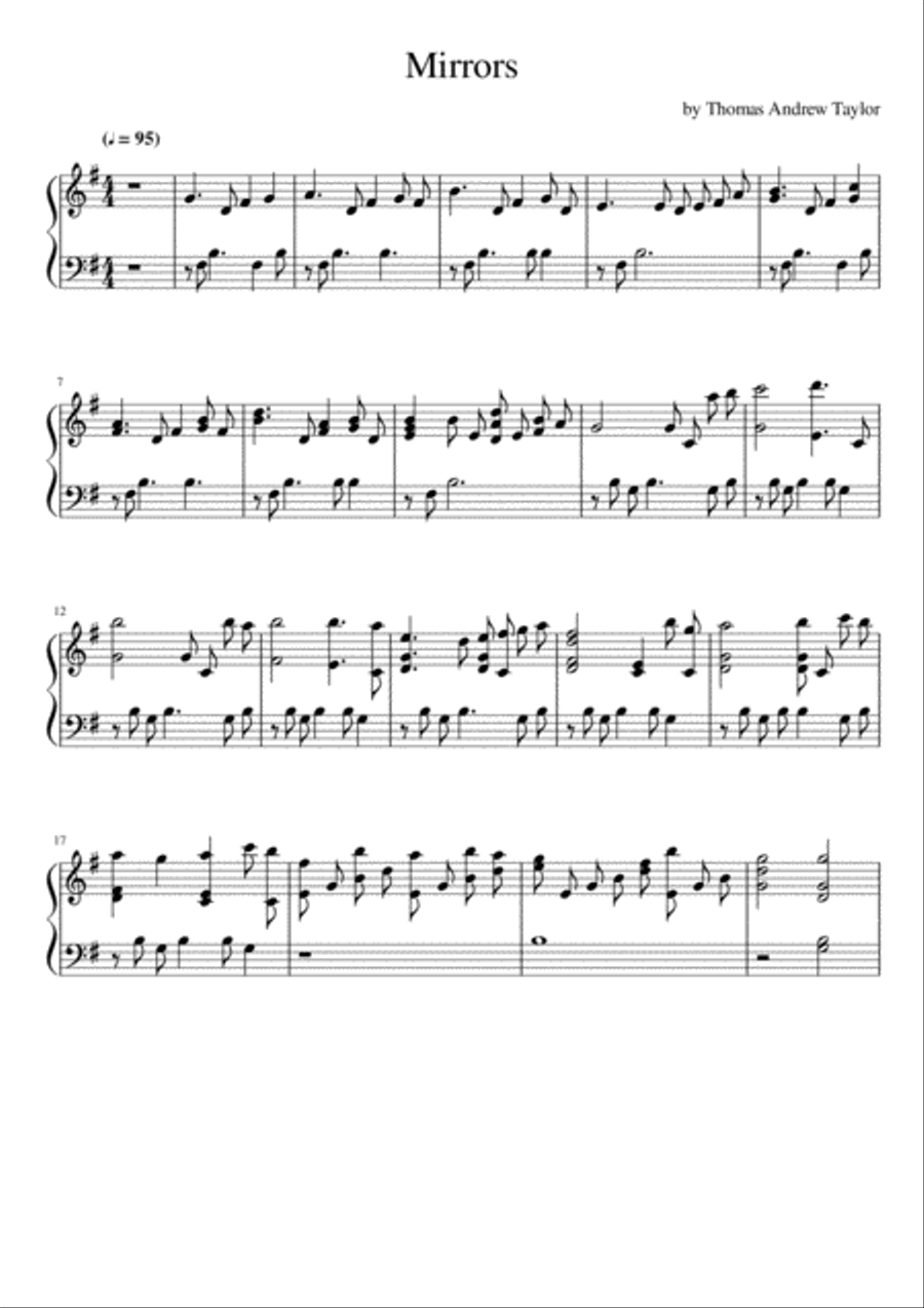Mirrors Mirrors Piano Method scores gallery preview page 1