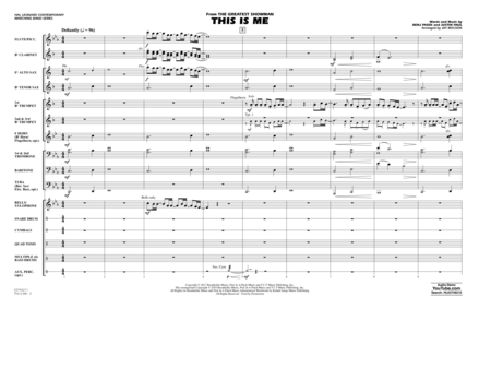 This Is Me (from The Greatest Showman) - Conductor Score (Full Score)