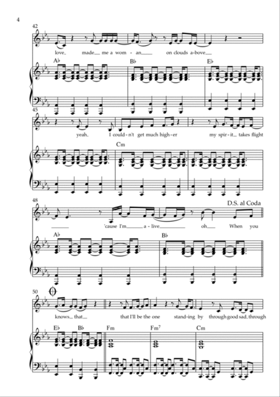 I'm Alive I'm Alive Voice scores gallery preview page 4
