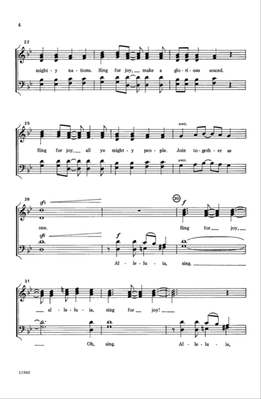 Sing for Joy, Alleluia! A Cappella scores gallery preview page 3