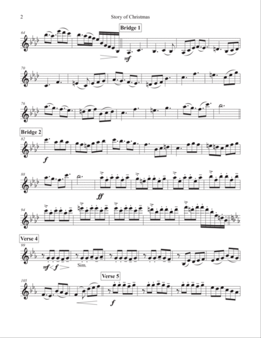 Story of Christmas Violin Solo scores gallery preview page 2