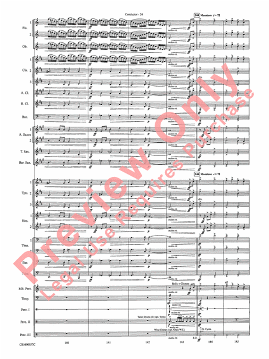 The Perfect Storm (from the Warner Bros. Motion Picture) Concert Band scores gallery preview page 27