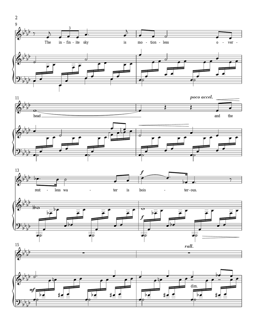 On The Seashore Of Endless Worlds Piano, Vocal scores gallery preview page 2