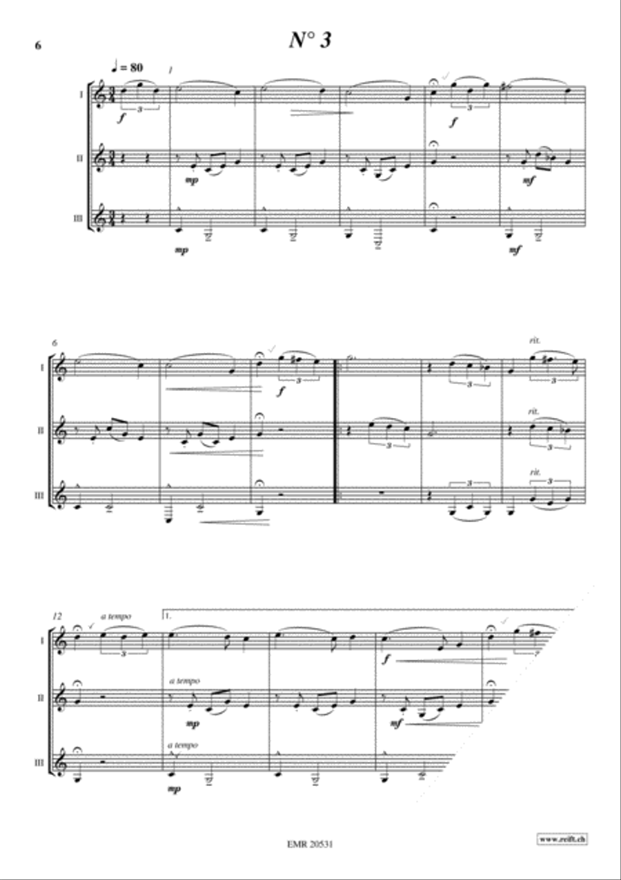 6 Trios Thalwil Alphorn scores gallery preview page 5