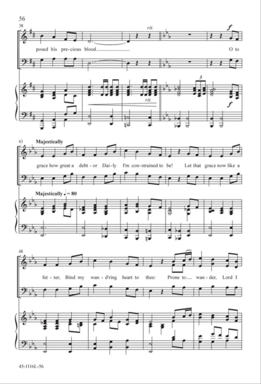 12 Anthems for about 12 Singers 3-Part scores gallery preview page 56