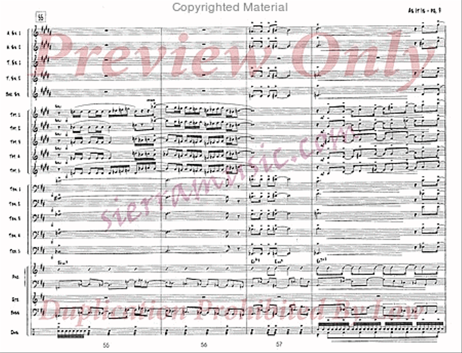 As It Is As It Is Jazz Ensemble scores gallery preview page 10
