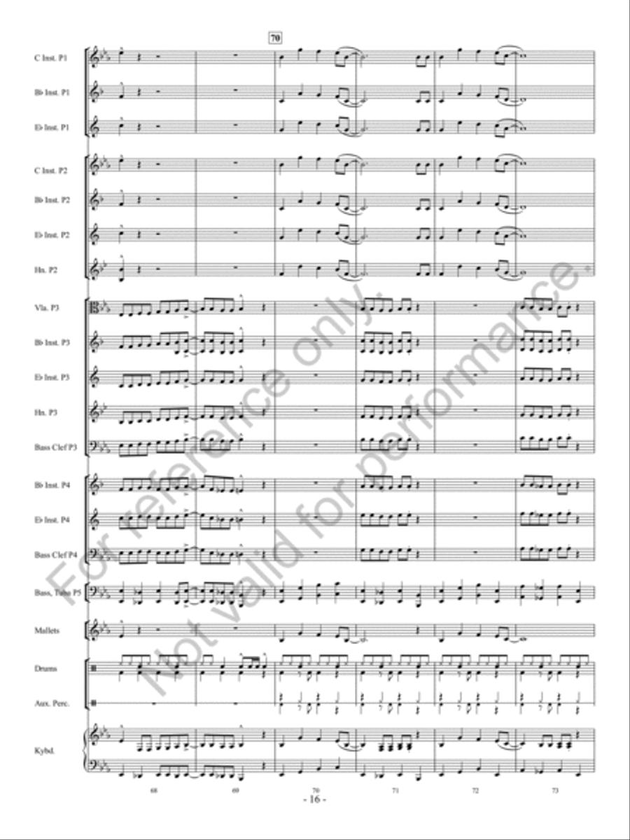 Santa Rocks The House Concert Band - Sheet Music page 17