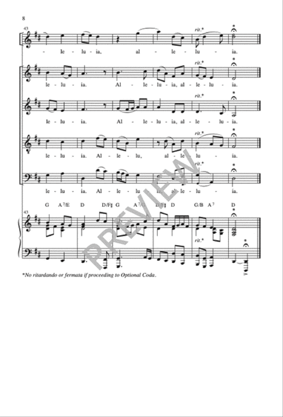 Franciscan Alleluia Franciscan Alleluia 4-Part scores gallery preview page 9