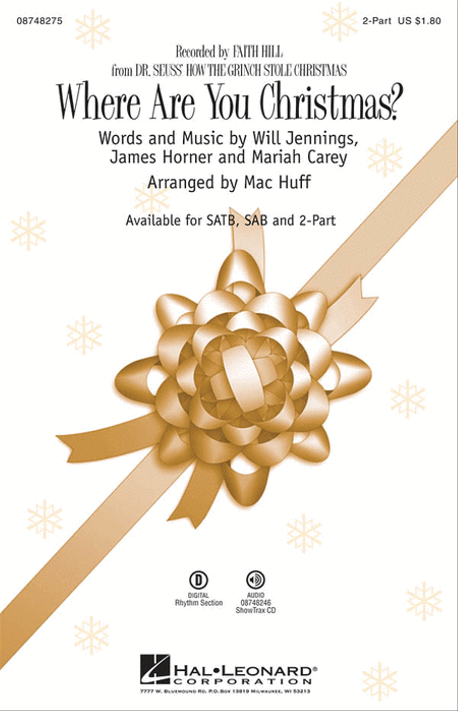 Where Are You Christmas? 2-Part scores gallery preview page 1