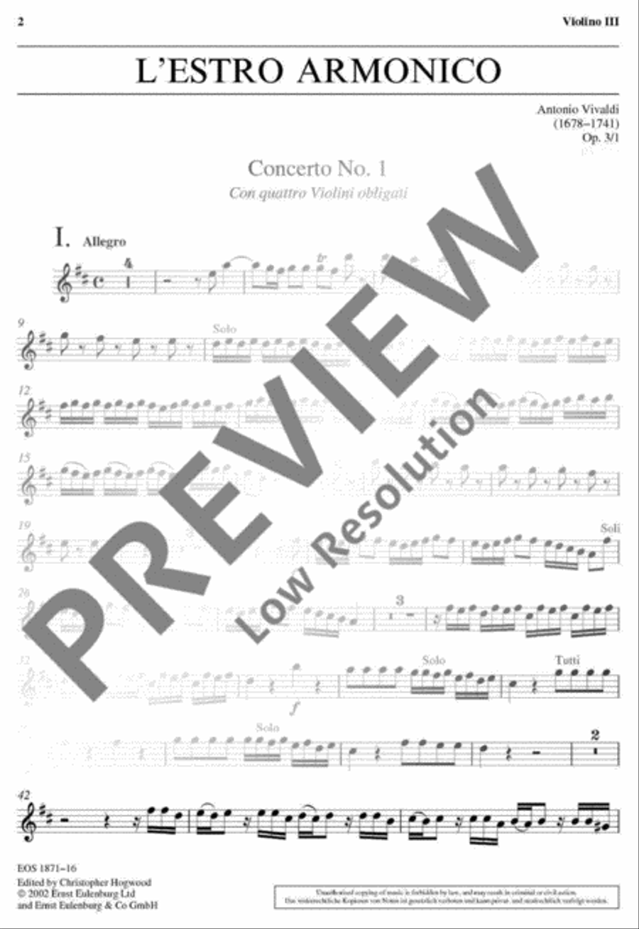 L'Estro Armonico Part scores gallery preview page 2