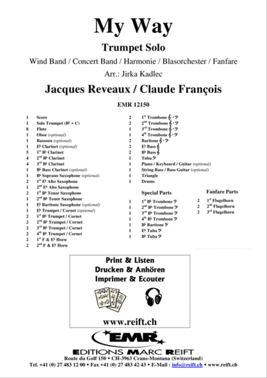 My Way Concert Band scores gallery preview page 2