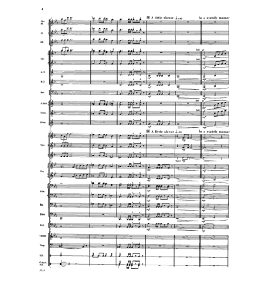 Fanfare and Ceremony Fanfare and Ceremony Concert Band scores gallery preview page 3