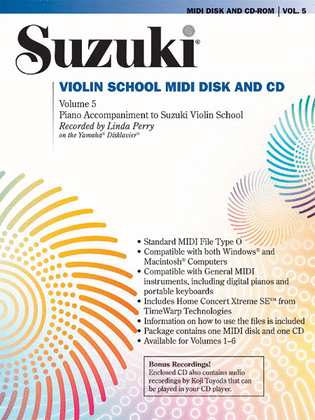 Book cover for Suzuki Violin School, Volume 5