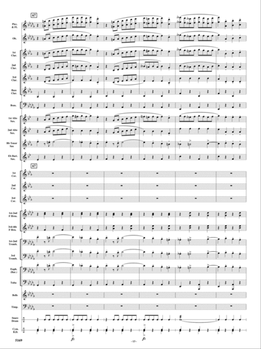 Rolling Thunder Concert Band scores gallery preview page 12