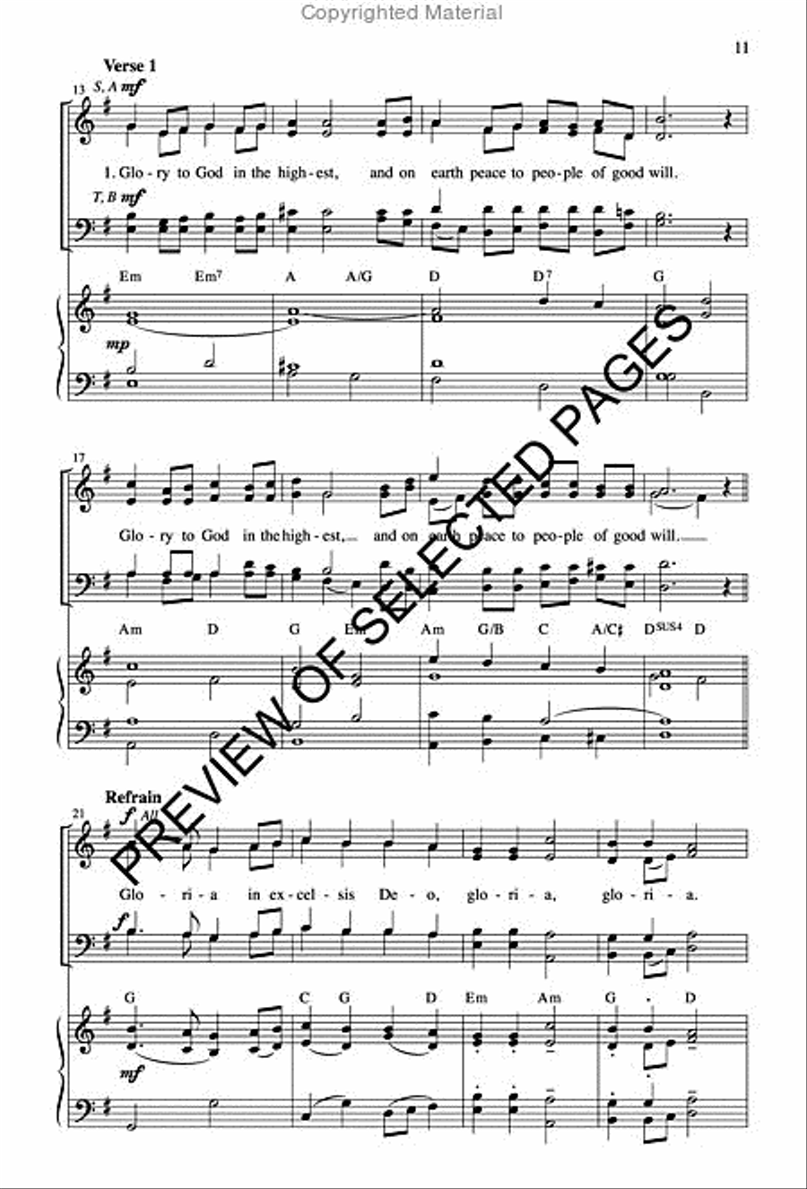 New Mass for John Carroll - Choral / Accompaniment edition 4-Part scores gallery preview page 5