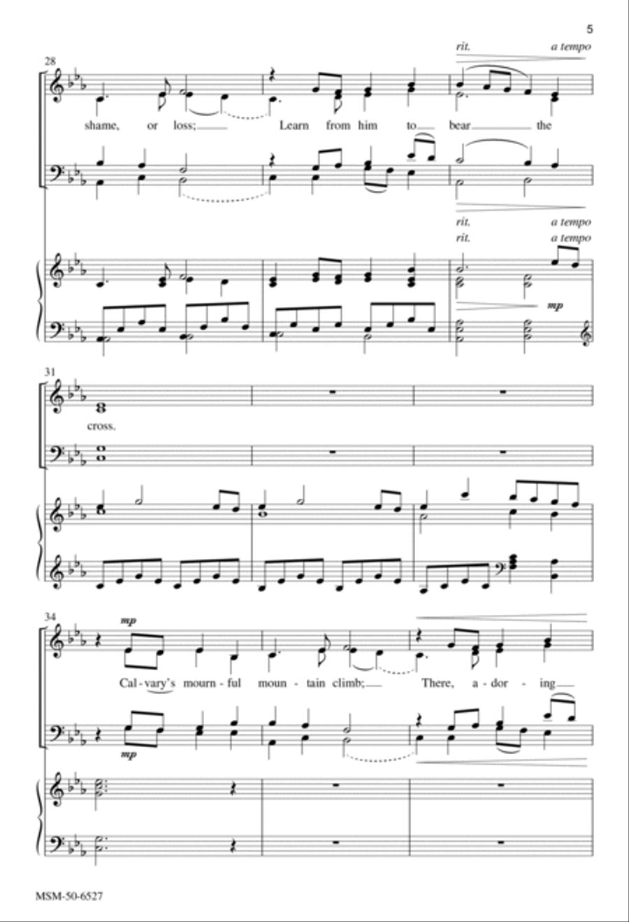 Go to Dark Gethsemane 4-Part scores gallery preview page 4