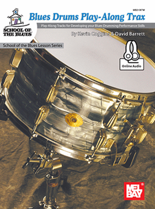 Book cover for Blues Drums Play-Along Trax