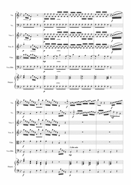 Vivaldi - Concerto in B flat RV 547 for Violin, Cello, Strings and Harpsichord image number null