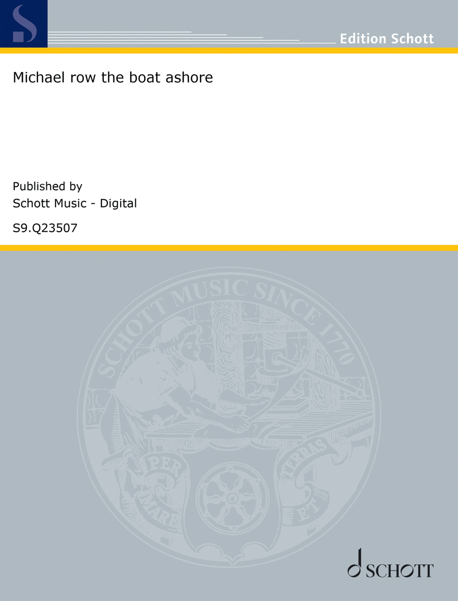 Michael row the boat ashore Voice Solo scores gallery preview page 1