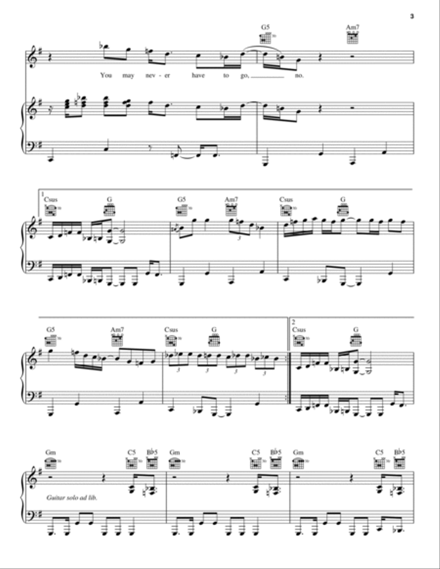 Go Down Gamblin' Piano, Vocal, Guitar scores gallery preview page 3