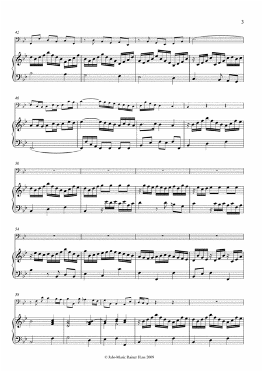 J.S.Bach Sonata in g, BWV 1020 J.S.Bach Sonata in g, BWV 1020 Small Ensemble scores gallery preview page 4