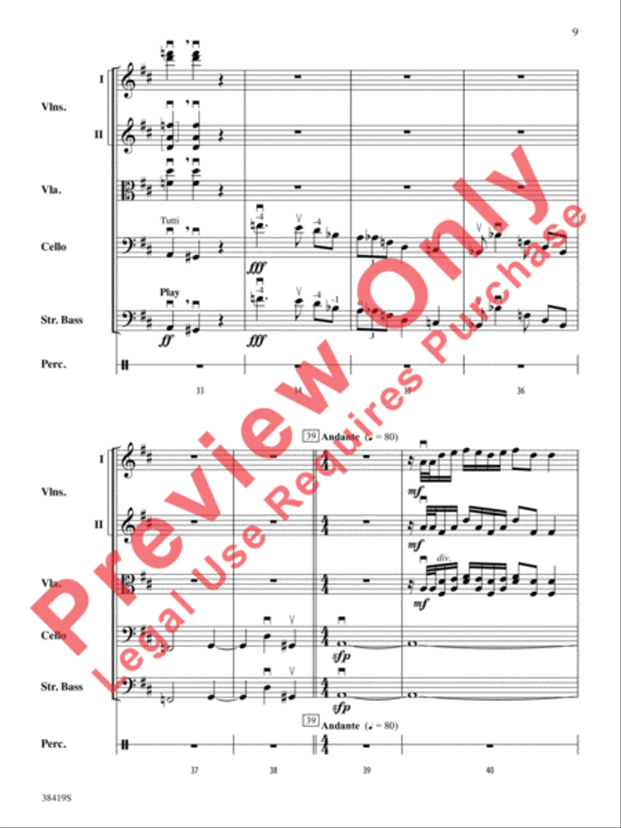 Highlights from the 1812 Overture String Orchestra scores gallery preview page 10